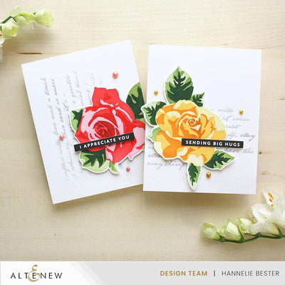 Stencil Art: Romantic Roses Add-On Die Set