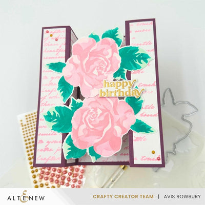 Stencil Art: Romantic Roses Add-On Die Set