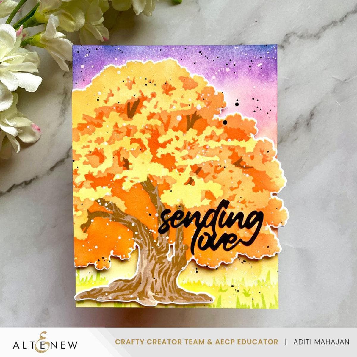 Stencil Art: Strong Oak Add-On Die Set