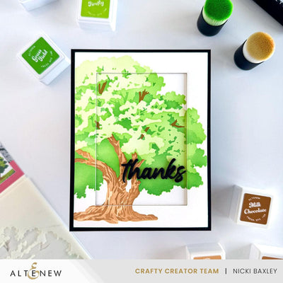 Stencil Art: Strong Oak Add-On Die Set