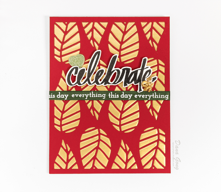 Part A-Glitz Art Craft Co.,LTD Dies Striped Leaf Cover Die