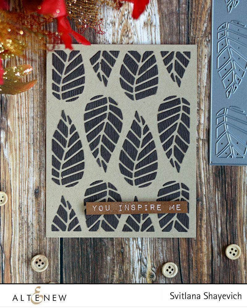 Part A-Glitz Art Craft Co.,LTD Dies Striped Leaf Cover Die