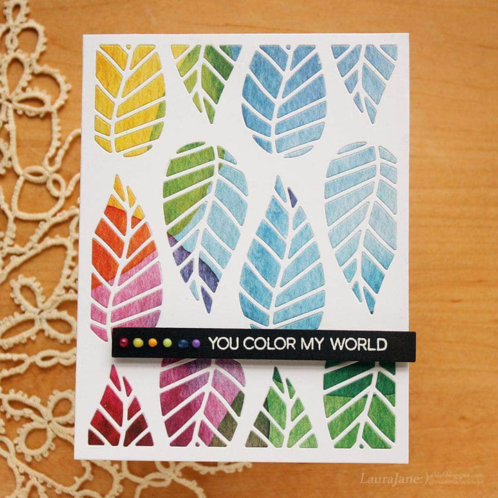 Part A-Glitz Art Craft Co.,LTD Dies Striped Leaf Cover Die