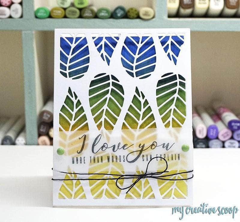 Part A-Glitz Art Craft Co.,LTD Dies Striped Leaf Cover Die