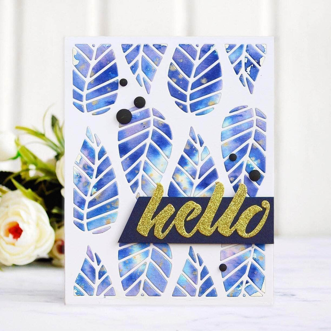 Part A-Glitz Art Craft Co.,LTD Dies Striped Leaf Cover Die