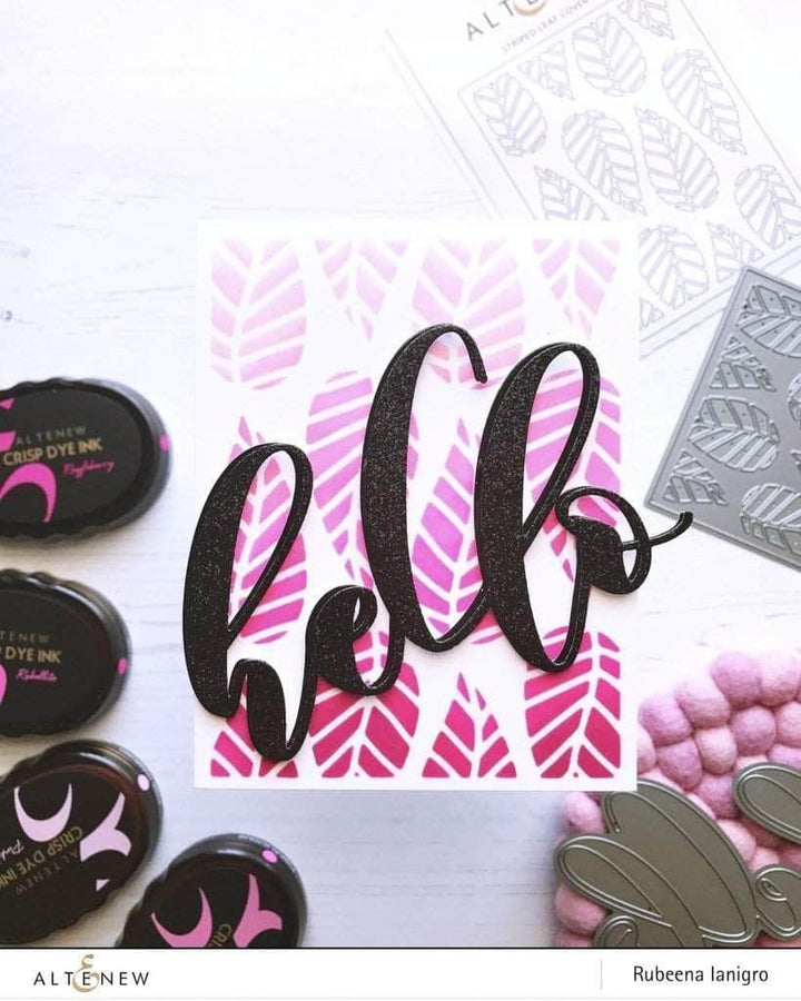 Part A-Glitz Art Craft Co.,LTD Dies Striped Leaf Cover Die