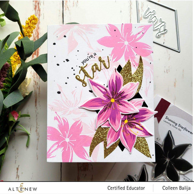 Part A-Glitz Art Craft Co.,LTD Dies Stunning Starflowers Die Set