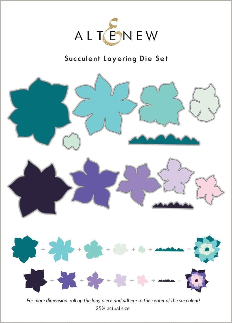 succulents die Succulent Layering Die Set