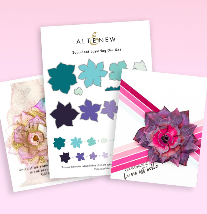 Part A-Glitz Art Craft Co.,LTD Dies Succulent Layering Die Set