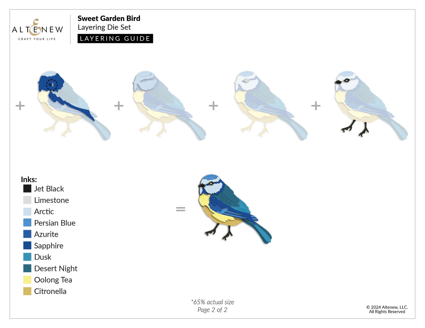 Sweet Garden Bird Layering Die Set