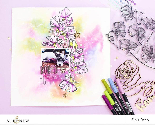 Part A-Glitz Art Craft Co.,LTD Dies Sweetest Peas Die Set