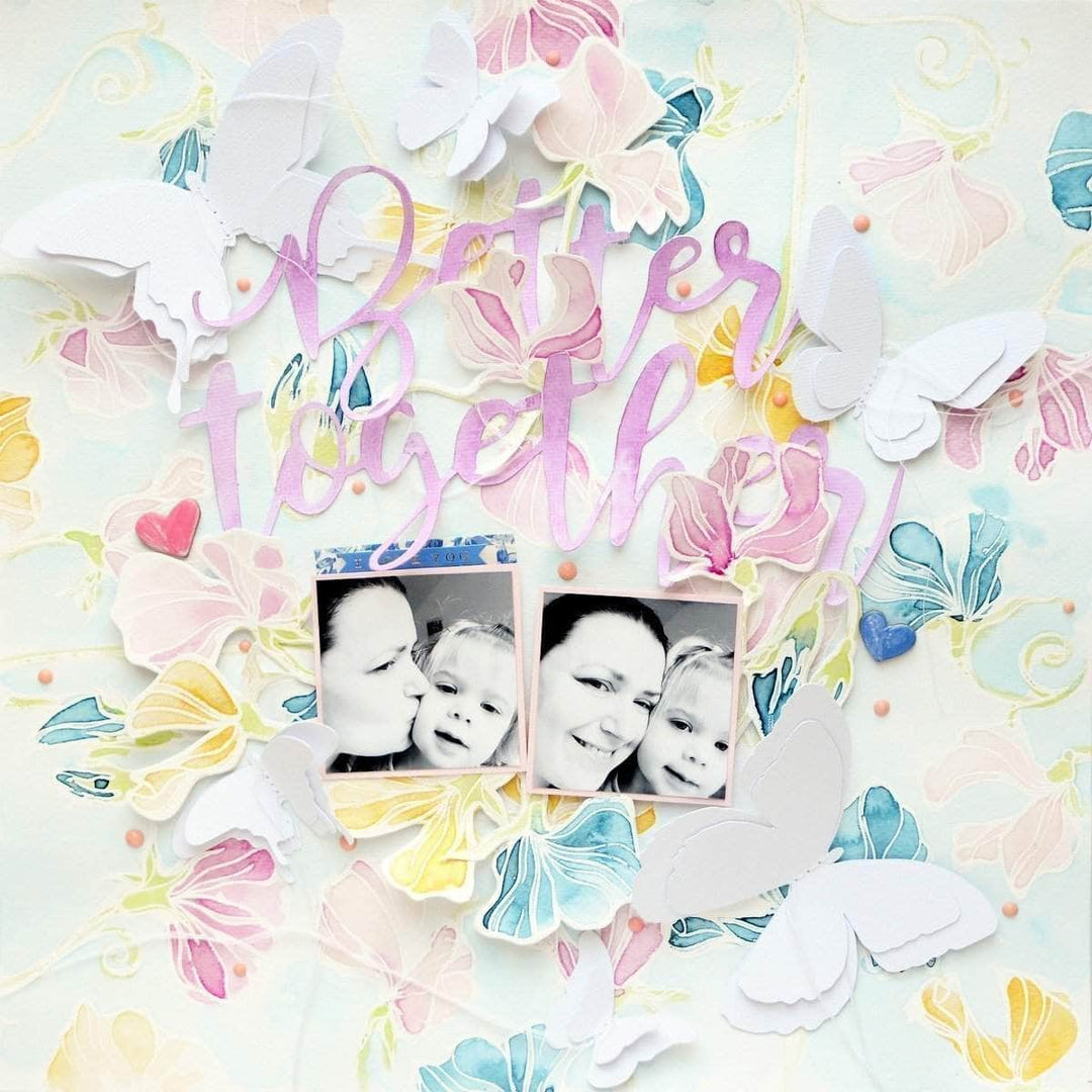 Part A-Glitz Art Craft Co.,LTD Dies Sweetest Peas Die Set