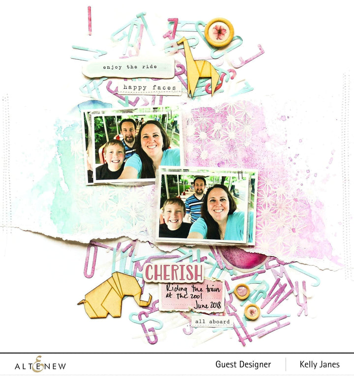 Part A-Glitz Art Craft Co.,LTD Dies Tall Alpha Die Set