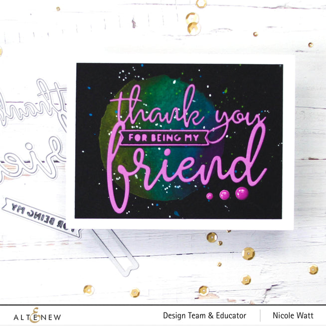 Part A-Glitz Art Craft Co.,LTD Dies Thank You for Being My Friend Die Set