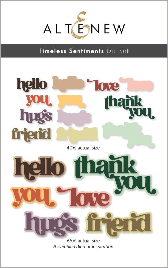 Part A-Glitz Art Craft Co.,LTD Dies Timeless Sentiments Die Set