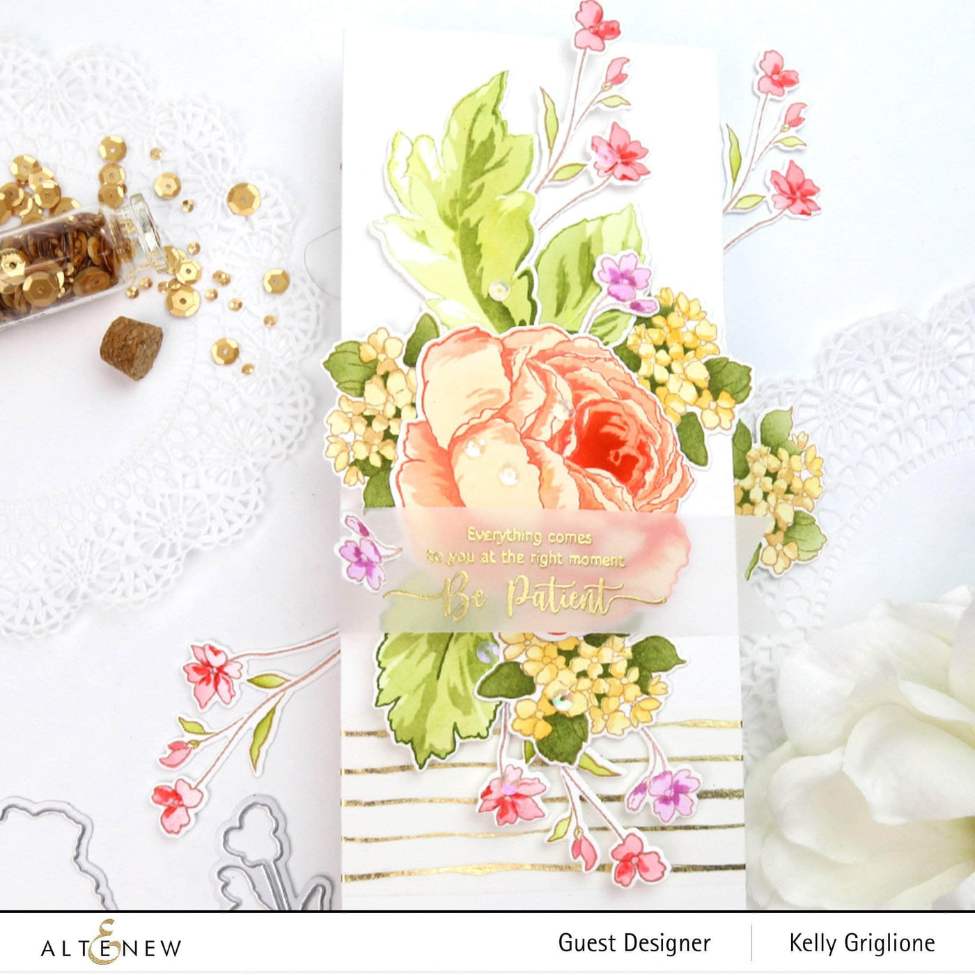 Part A-Glitz Art Craft Co.,LTD Dies Tranquility Rose Die Set