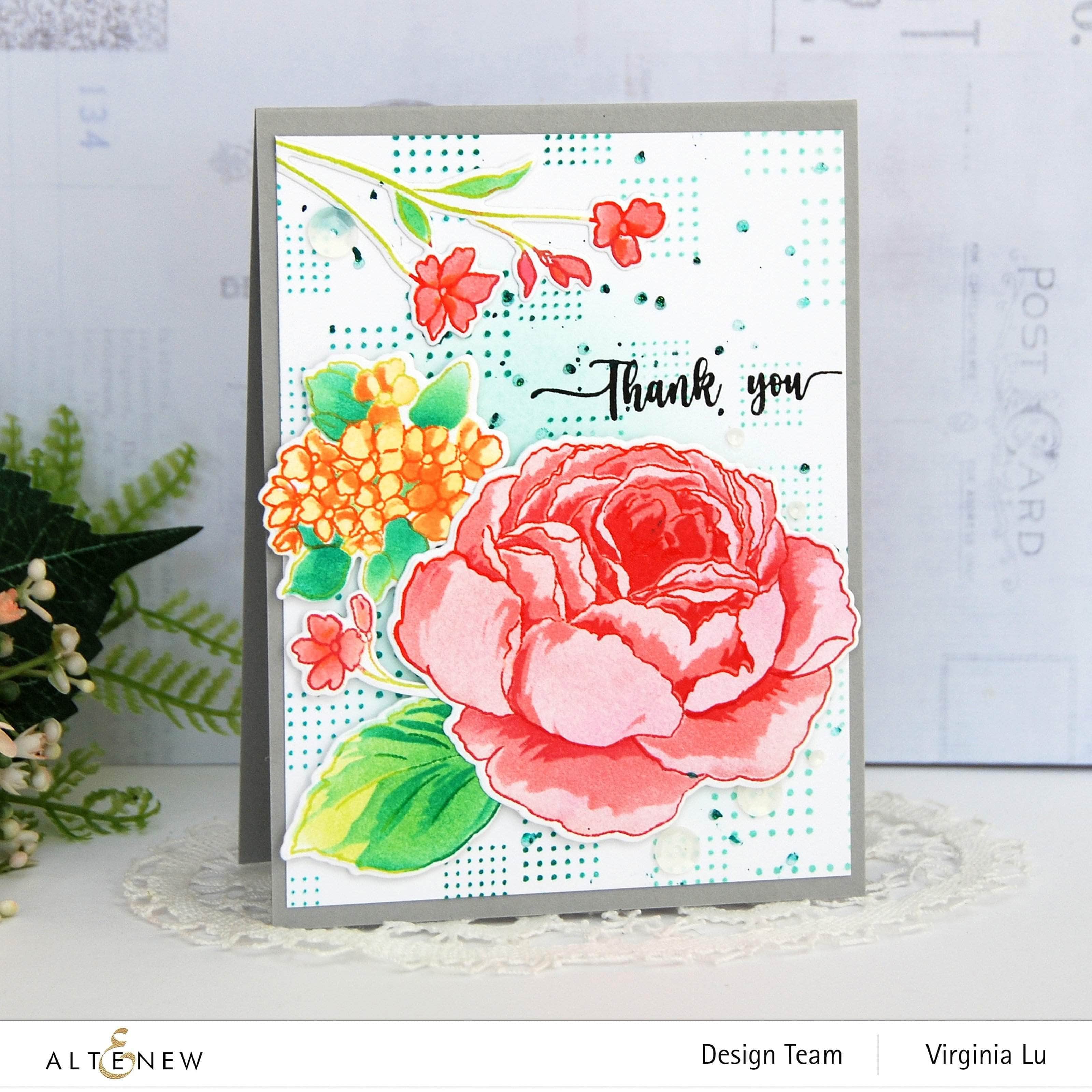 Tranquility Rose Die Set | Altenew - Floral Die Cuts for Card Making