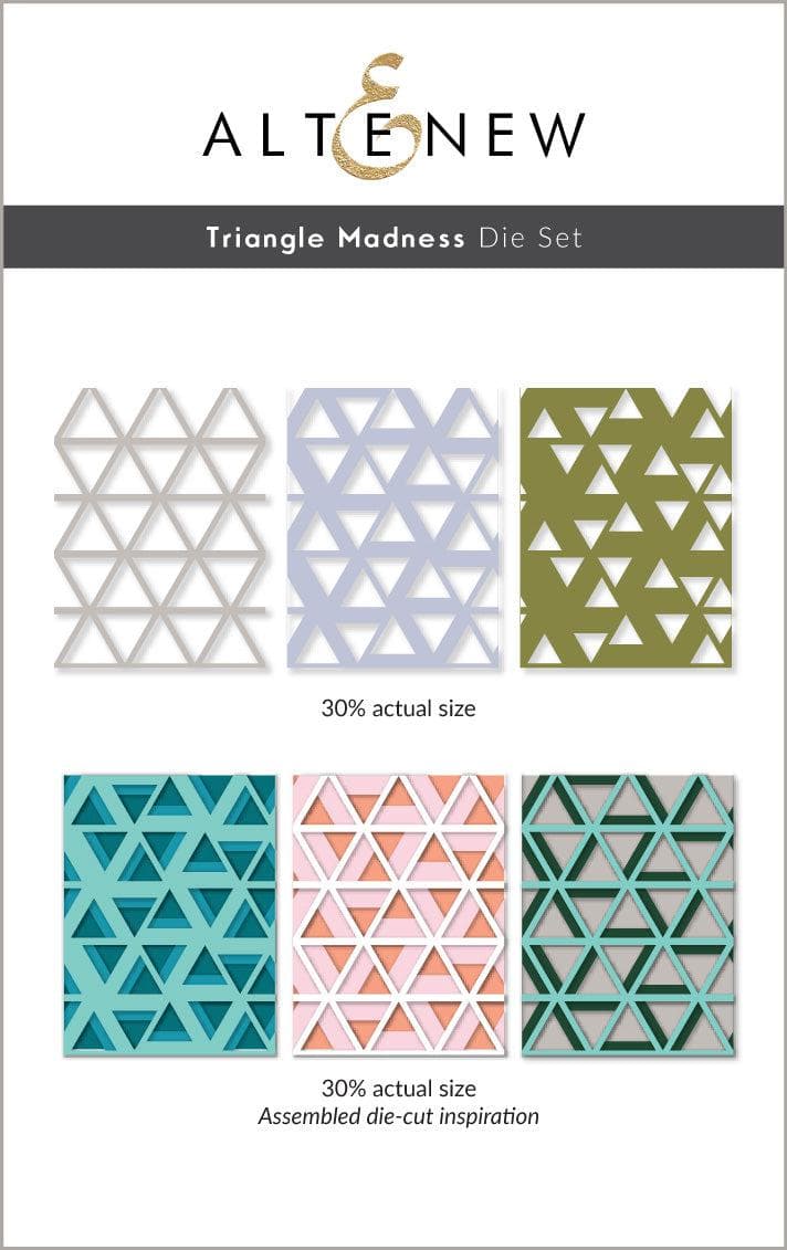 Part A-Glitz Art Craft Co.,LTD Dies Triangle Madness Die Set