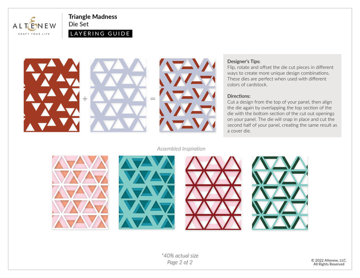 Part A-Glitz Art Craft Co.,LTD Dies Triangle Madness Die Set