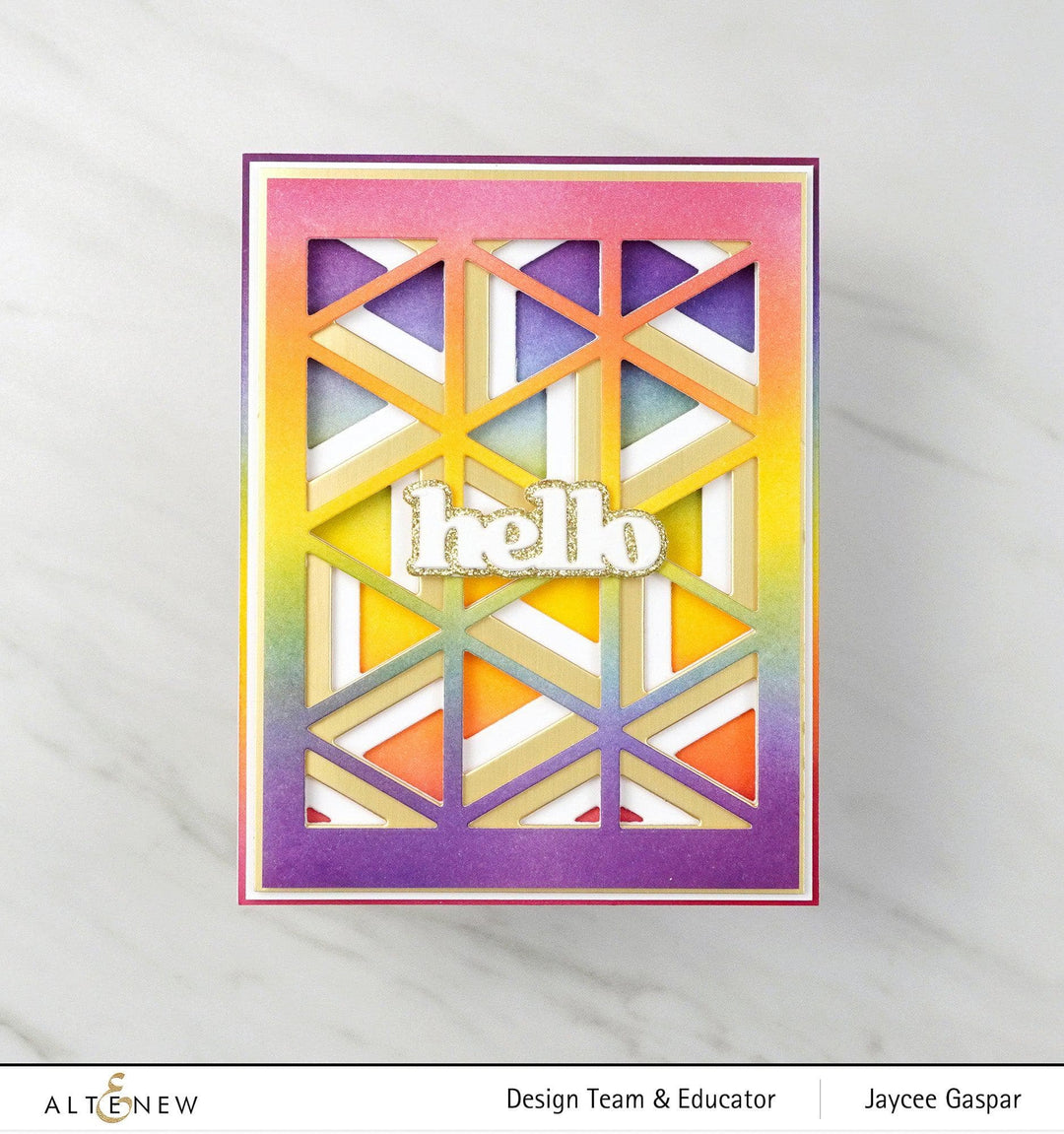 Part A-Glitz Art Craft Co.,LTD Dies Triangle Madness Die Set