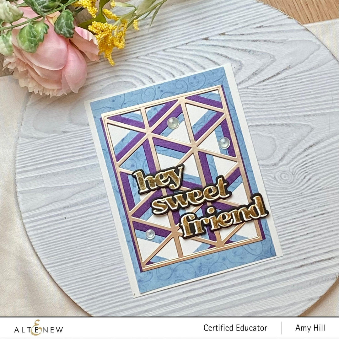 Part A-Glitz Art Craft Co.,LTD Dies Triangle Madness Die Set