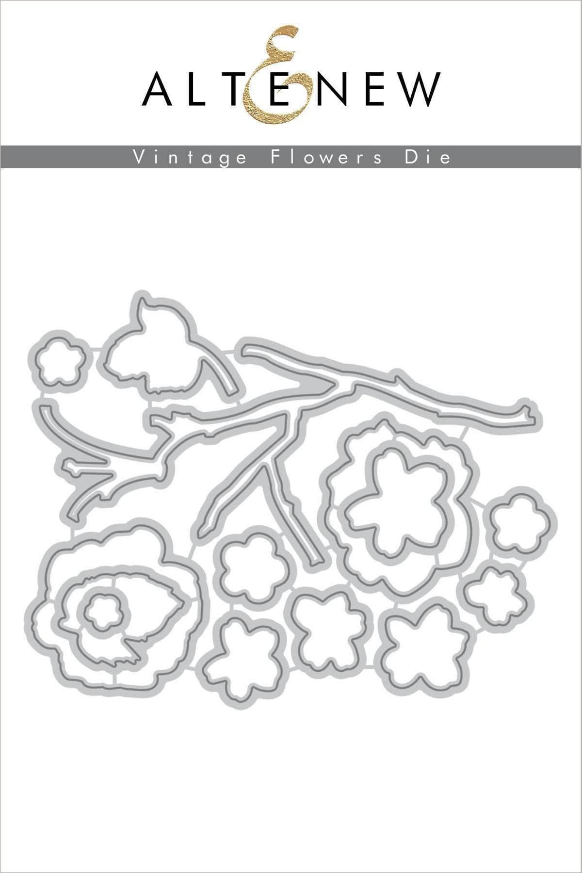 Part A-Glitz Art Craft Co.,LTD Dies Vintage Flowers Die Set