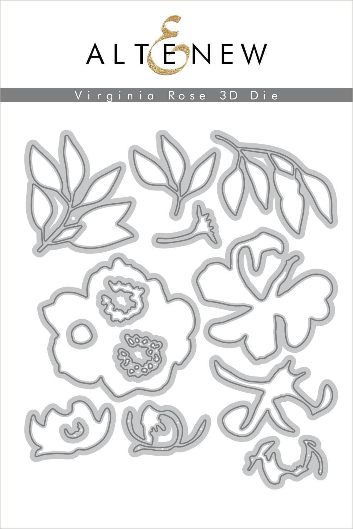 Part A-Glitz Art Craft Co.,LTD Dies Virginia Rose 3D Die Set