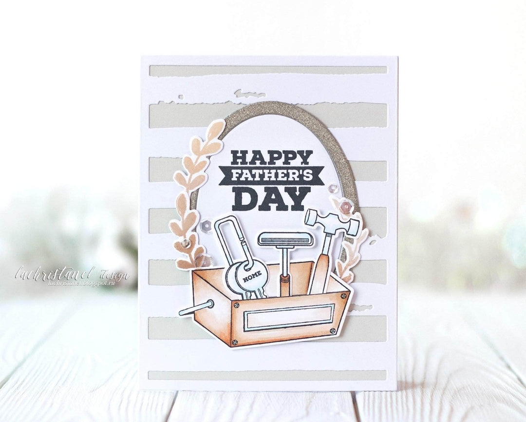 Part A-Glitz Art Craft Co.,LTD Dies Watercolor Stripes Cover Die