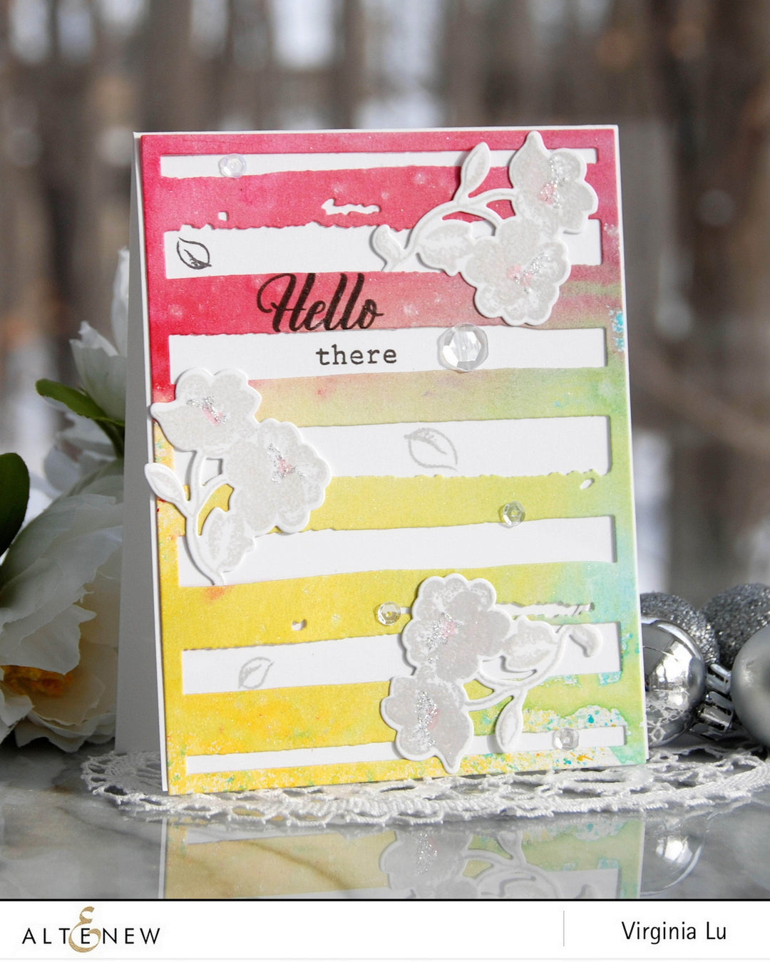 Part A-Glitz Art Craft Co.,LTD Dies Watercolor Stripes Cover Die