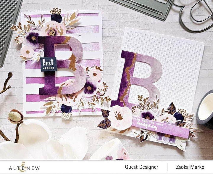 Part A-Glitz Art Craft Co.,LTD Dies Watercolor Stripes Cover Die