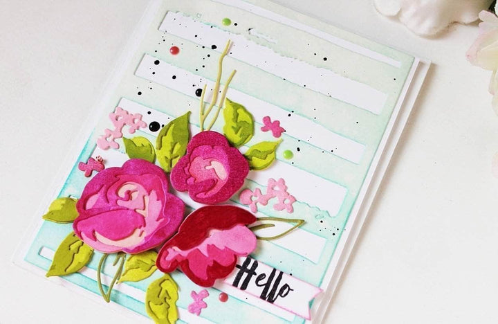 Part A-Glitz Art Craft Co.,LTD Dies Watercolor Stripes Cover Die