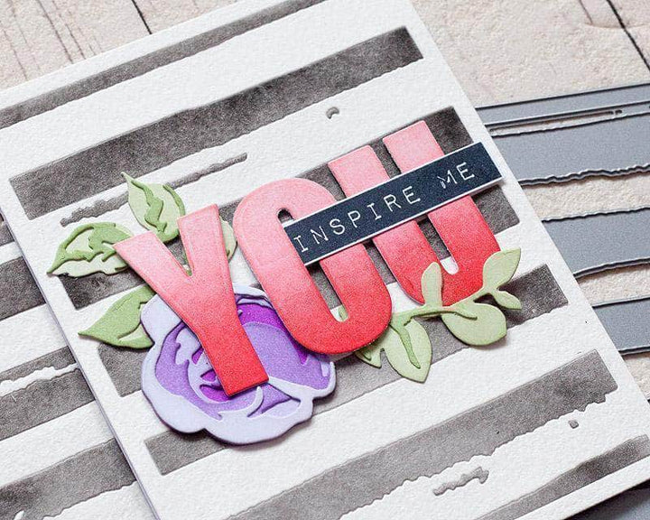 Part A-Glitz Art Craft Co.,LTD Dies Watercolor Stripes Cover Die