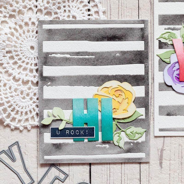 Part A-Glitz Art Craft Co.,LTD Dies Watercolor Stripes Cover Die