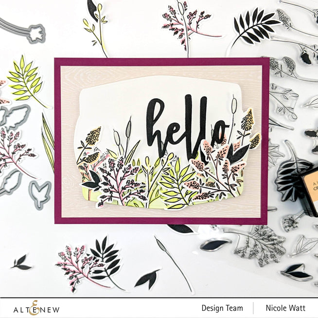 Part A-Glitz Art Craft Co.,LTD Dies Wildflower Doodles Die Set