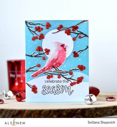 Part A-Glitz Art Craft Co.,LTD Dies Winter Cardinal Die Set