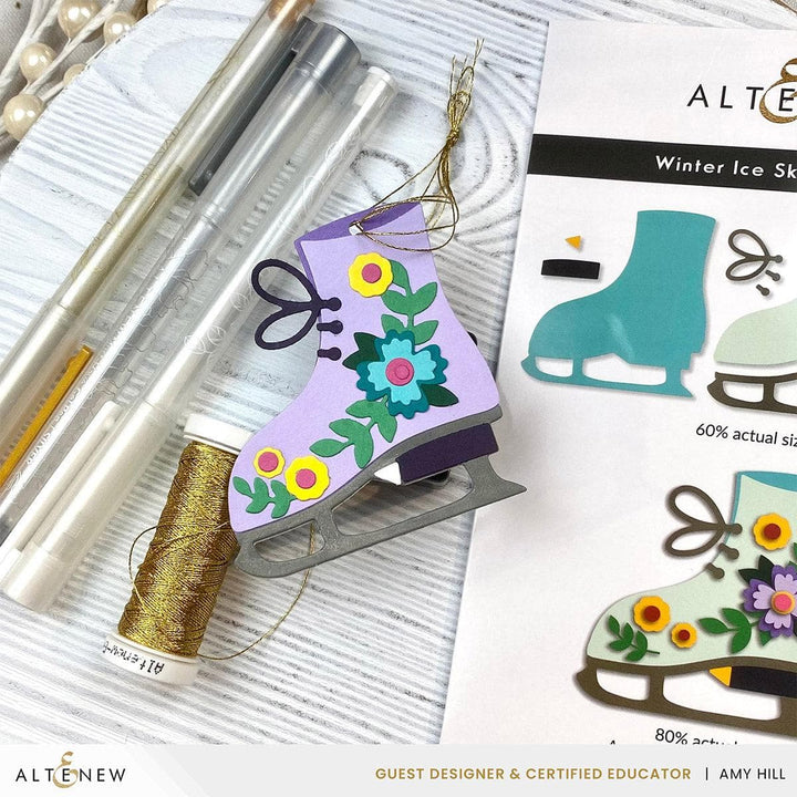 Part A-Glitz Art Craft Co.,LTD Dies Winter Ice Skate Die Set