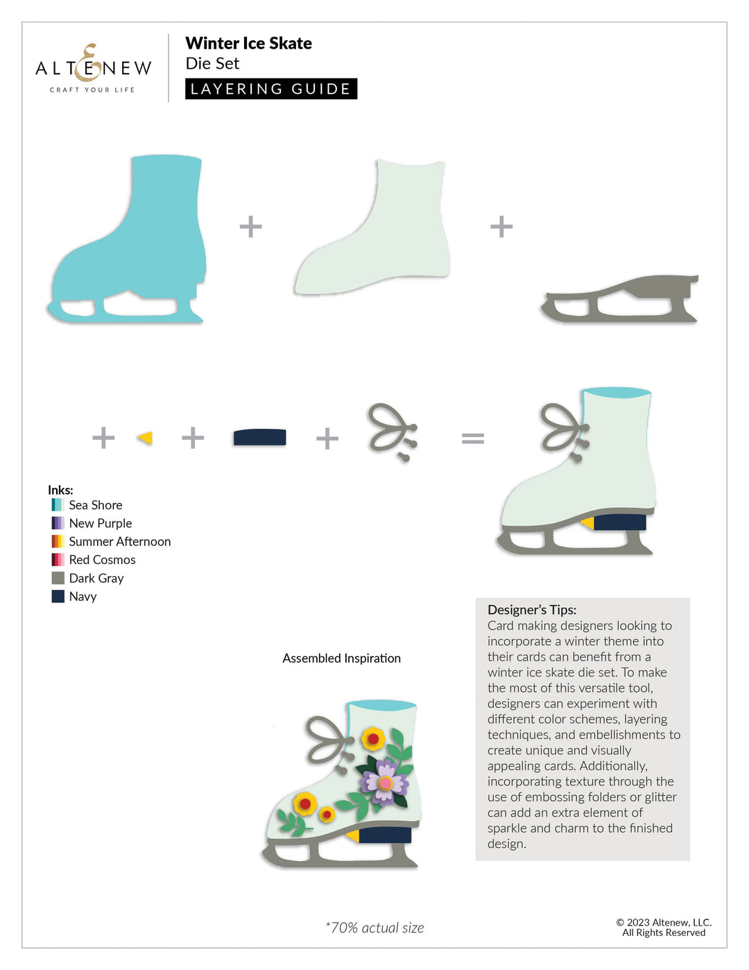 Part A-Glitz Art Craft Co.,LTD Dies Winter Ice Skate Die Set