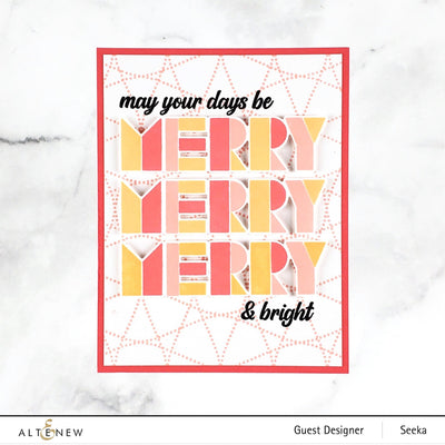 Part A-Glitz Art Craft Co.,LTD Dies Winter Typography Die Set