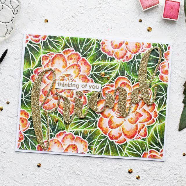 Part A-Glitz Art Craft Co.,LTD Dies Wispy Begonia Die Set
