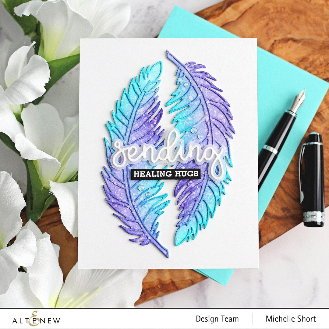 Part A-Glitz Art Craft Co.,LTD Dies Wispy Feathers Layered Die Set