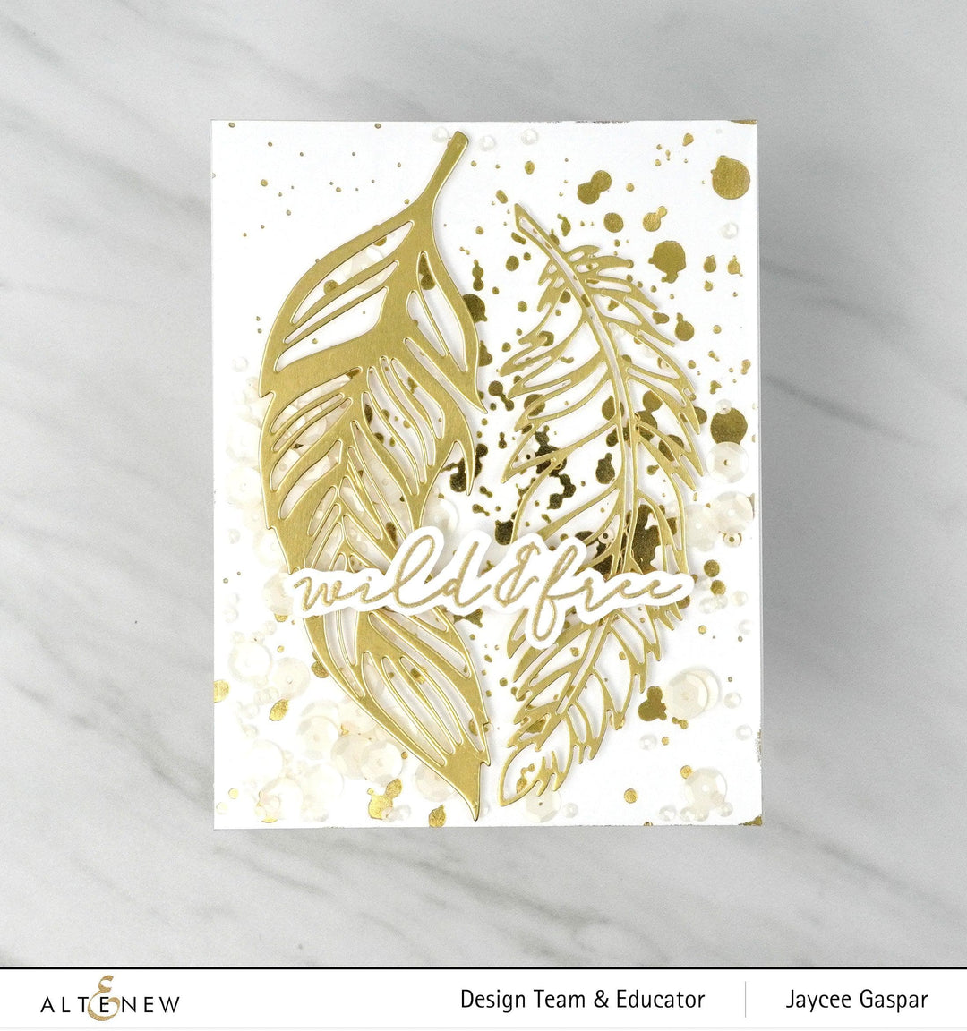 Part A-Glitz Art Craft Co.,LTD Dies Wispy Feathers Layered Die Set