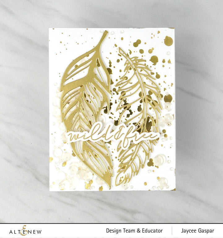 Part A-Glitz Art Craft Co.,LTD Dies Wispy Feathers Layered Die Set