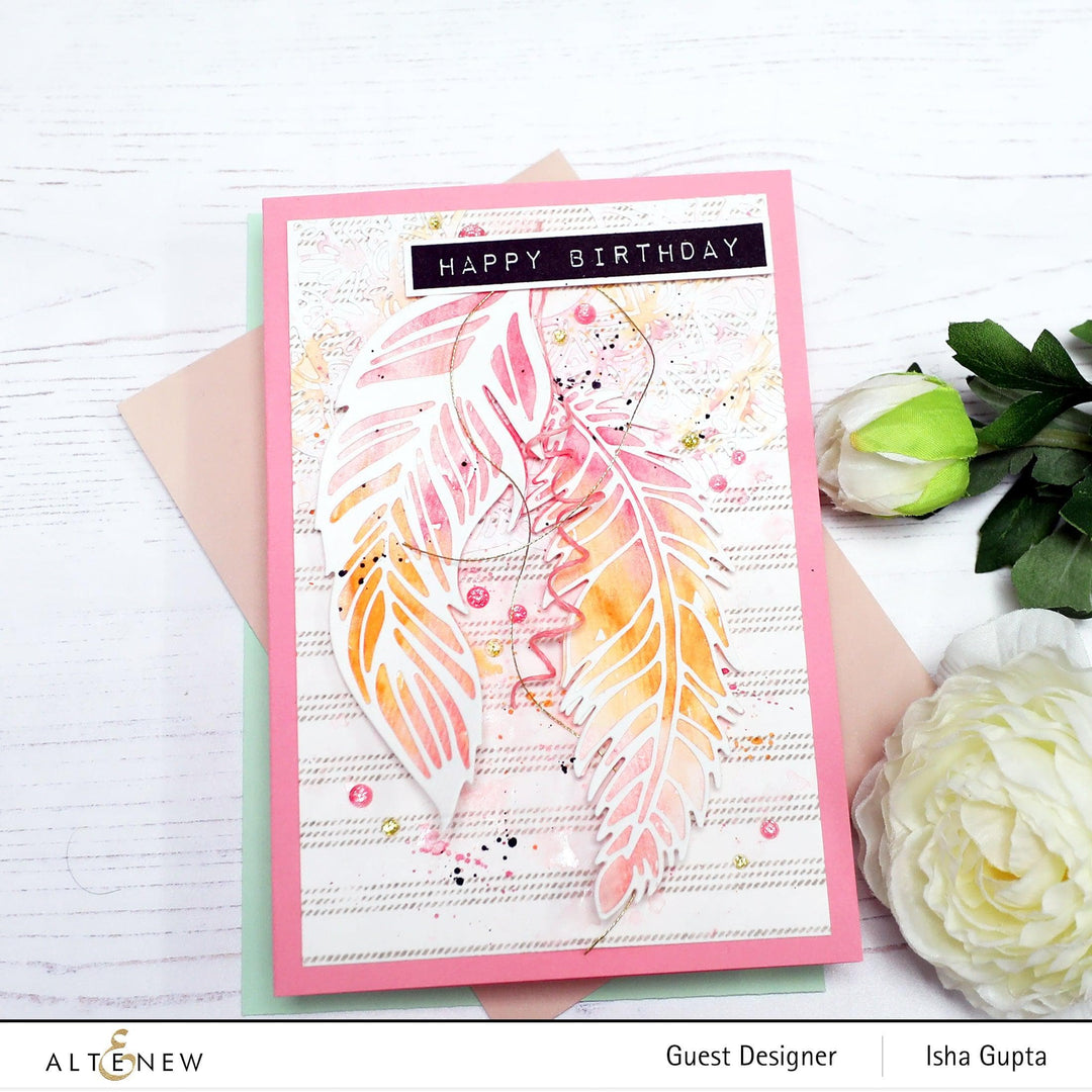 Part A-Glitz Art Craft Co.,LTD Dies Wispy Feathers Layered Die Set