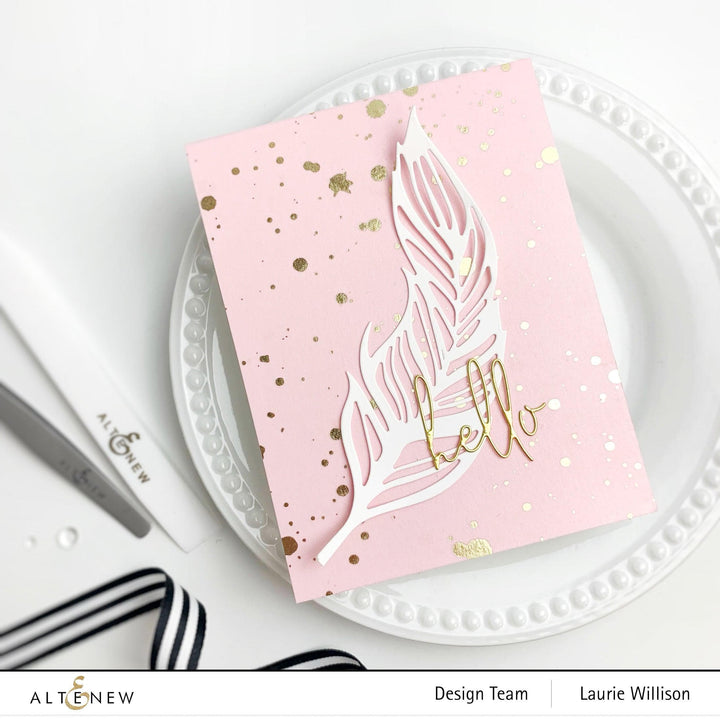 Part A-Glitz Art Craft Co.,LTD Dies Wispy Feathers Layered Die Set