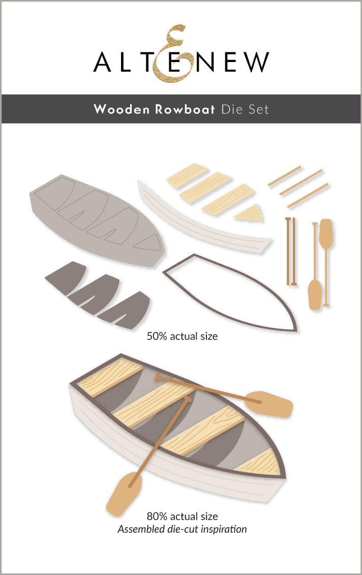 Part A-Glitz Art Craft Co.,LTD Dies Wooden Rowboat Die Set