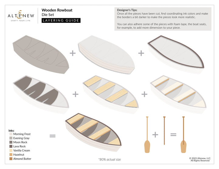 Part A-Glitz Art Craft Co.,LTD Dies Wooden Rowboat Die Set