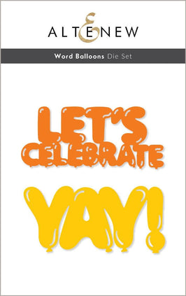 Part A-Glitz Art Craft Co.,LTD Dies Word Balloons Die Set