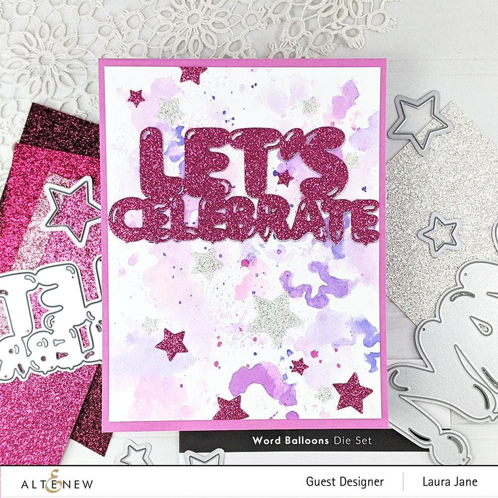 Part A-Glitz Art Craft Co.,LTD Dies Word Balloons Die Set