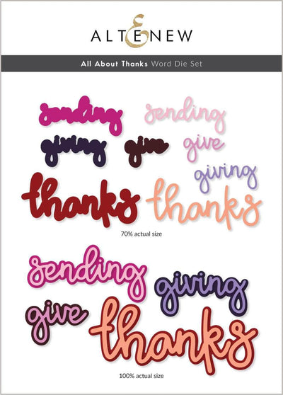 Part A-Glitz Art Craft Co.,LTD Dies All About Thanks Word Die Set