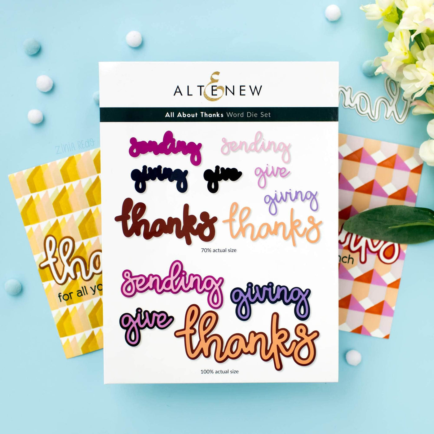 Part A-Glitz Art Craft Co.,LTD Dies All About Thanks Word Die Set